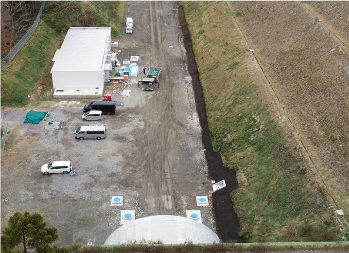 函館江差自動車道　木古内町　渡島西改良工事 土工部