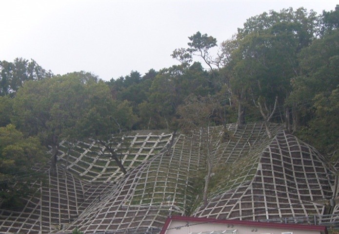 佐藤宅裏 予防治山工事 完成