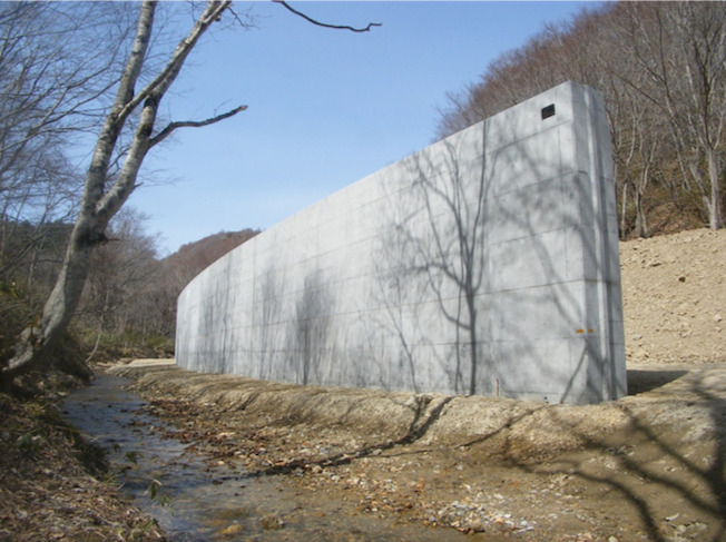 江差木古内線(大川1地区)(A地)工事(擁壁工) 2