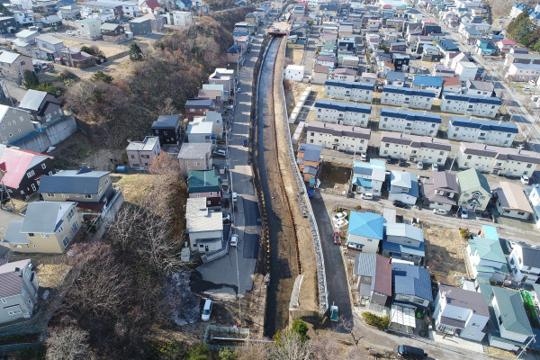 湯の川大規模特定河川改修工事 竣工①
